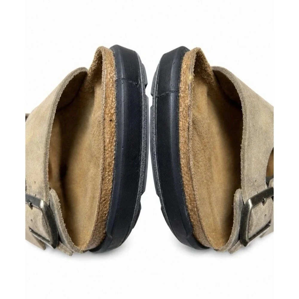 Birkenstock Milano Crosstown Leather Sandals Men’s Size 11M in Khaki New In Box